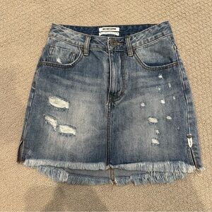 One Teaspoon Denim Mini Skirt